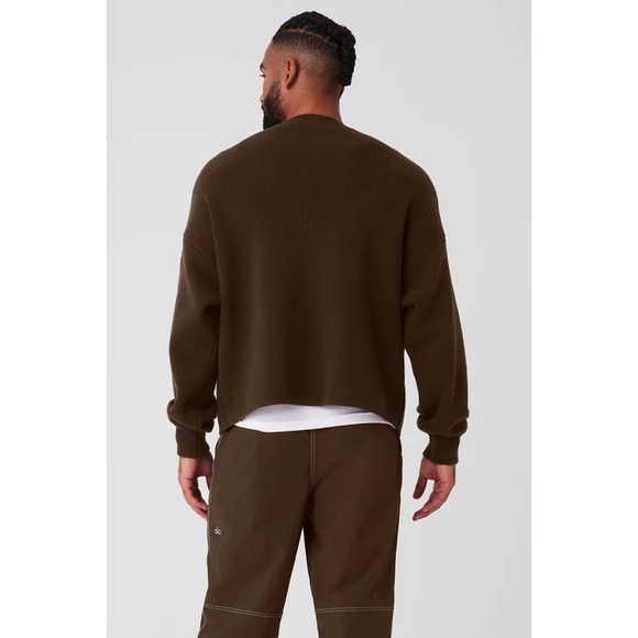Alo Yoga Scholar Cardigan Sweater Expresso M - Picture 11 of 15